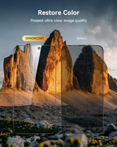 DIMONCOAT 4-PACK Privacy Screen Protector Compatible with iPhone 16 Pro Max [Auto Alignment Kit] [10X Military Protection] 16 Pro Max 6.9 inch Tempered Glass Film [Case Friendly] - 이미지 7