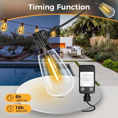 "Transform Your Outdoor Space: 100 FT Dimmable LED Edison String Lights for Magical Gatherings!" - 이미지 3