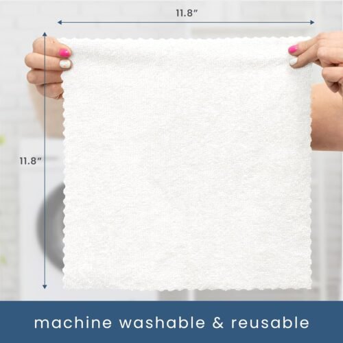 "Ultimate Home & Auto Essentials: 50-Pack Reusable Microfiber Cleaning Cloths in Convenient Storage Box" - 이미지 6