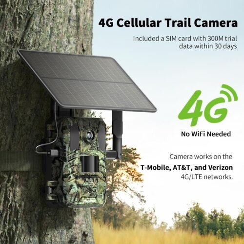 "Unleash the Wilderness: SEHMUA 2.7K Solar-Powered Cellular Trail Camera with Instant Live Streaming!" - 이미지 2