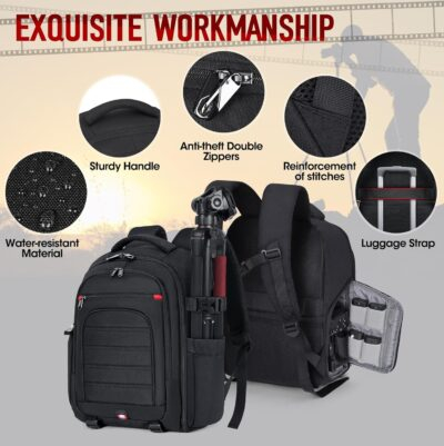 "Ultimate RAINSMORE DSLR Backpack: Your Stylish and Secure Photography Companion" - 이미지 7