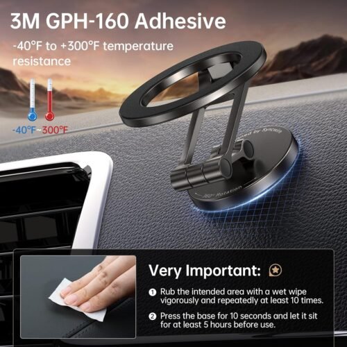 Magnetic Marvel: Syncwire's All-Metal MagSafe Car Mount for Ultimate iPhone 16-13 Pro Max Convenience! - 이미지 5