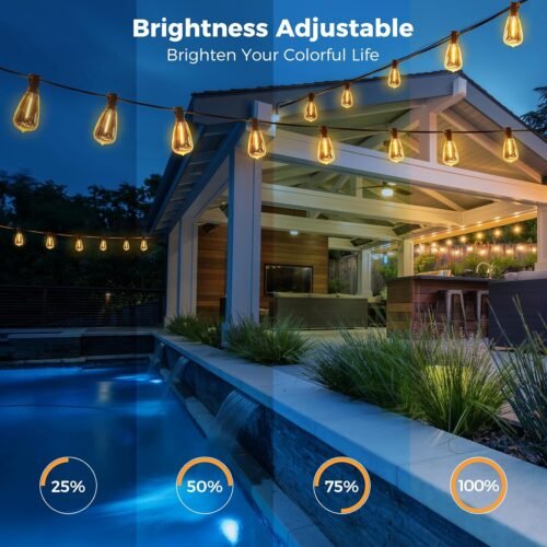 "Transform Your Outdoor Space: 100 FT Dimmable LED Edison String Lights for Magical Gatherings!" - 이미지 2