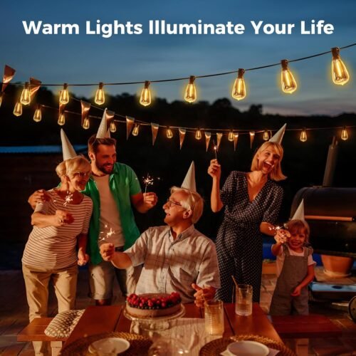 "Transform Your Outdoor Space: 100 FT Dimmable LED Edison String Lights for Magical Gatherings!" - 이미지 7