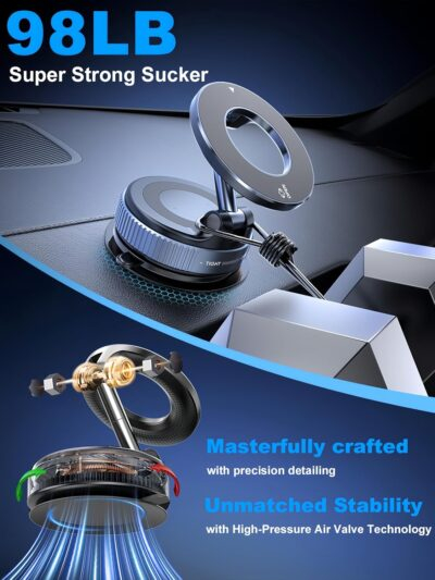 Revolutionary 360° Magnetic Phone Mount: Your Ultimate Hands-Free Solution for Cars, Gyms, and More! - 이미지 4