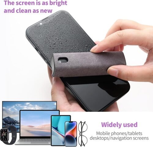 Touchscreen Screen Cleaner Kit 2 Pcs, Phone, Tablet and Car Screen Cleaner, Two in One Spray and Microfiber Cloth(Grey&Pink) - 이미지 7