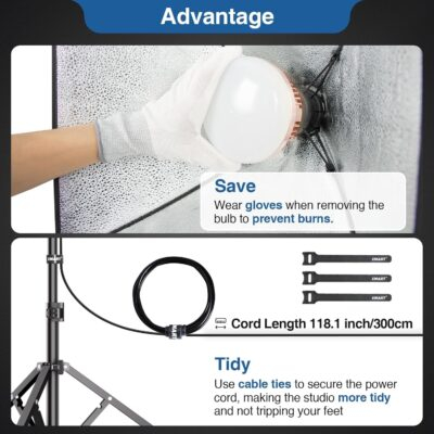 Illuminate Your Creativity: EMART 16" Softbox Lighting Kit for Stunning Studio Photography and Video! - 이미지 6