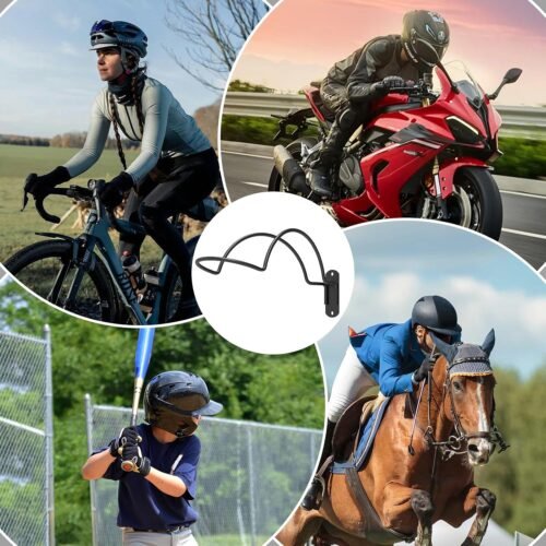 2 PCS Wall Mounted Helmet Rack Roma Helmet Holder Hook Multifunctionnal Metal Rack for Hats Mask Wall Mount Bracket Storage Display Rack with Screws for Equestrian Motorcycle Baseball Rugby Helmetet - 이미지 6