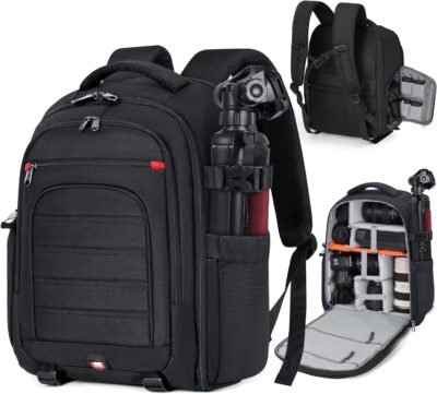 "Ultimate RAINSMORE DSLR Backpack: Your Stylish and Secure Photography Companion"