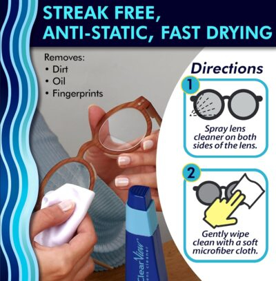Ultimate On-the-Go Lens Care: Compact Cleaner Kit with Refillable Spray and Microfiber Cloth for All Lens Types! - 이미지 3