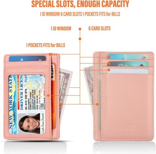 Chic RFID-Blocking Leather Wallet: Your Stylish Minimalist Companion for Women - 이미지 4
