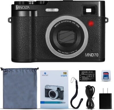 Capture Time: The Minolta 48MP Retro Digital Camera with 5K Video & Smart Features - 이미지 2