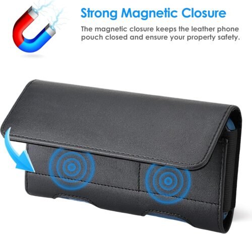 Mopaclle Phone Holster for Samsung Galaxy S25 Ultra,S24 Ultra, S23 Ultra, S22 Ultra, Note 20 Ultra 5G,Note 10 Plus, A04 A03 A24 4G A54 A51 A71 A23,Cell Phone Belt Clip Holster Holder Carrying Pouch - 이미지 5