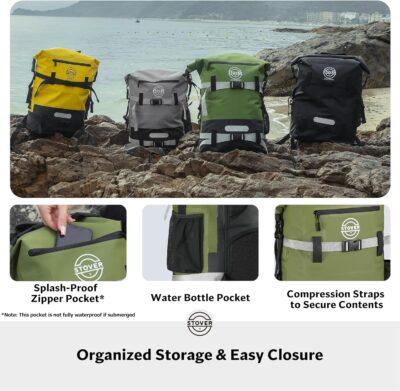 STOVER Floating Waterproof Backpack: Your Ultimate Adventure Companion for Kayaking, Travel, and Beyond! - 이미지 5