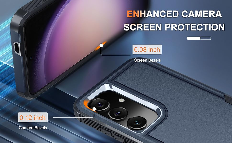 Ultimate Armor: RMOCR Heavy-Duty Full-Body Protection Case for Samsung Galaxy S24 FE in Navy Blue with Lanyard, Screen Shield, and Lens Guard 11 Ultimate Armor: RMOCR Heavy-Duty Full-Body Protection Case for Samsung Galaxy S24 FE in Navy Blue with Lanyard, Screen Shield, and Lens Guard-