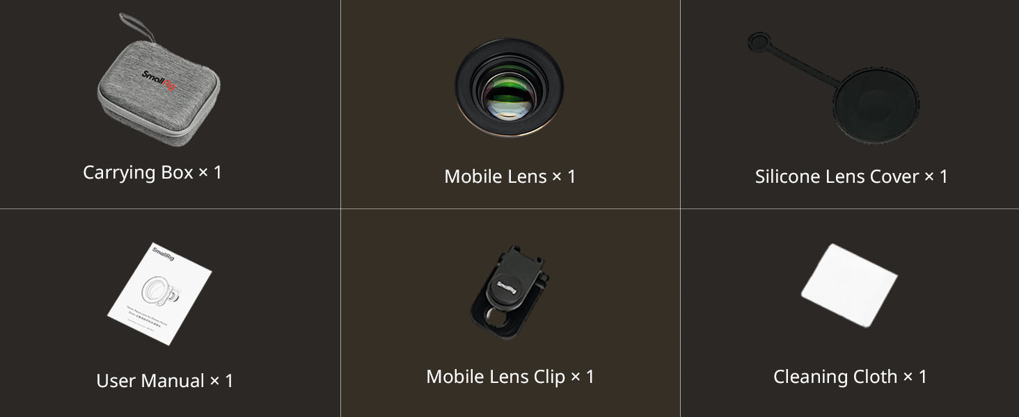 SMALLRIG 75mm HD Master Macro Lens, T-Mount Lens for iPhone, for Samsung, for Huawei, for Xiaomi, Macro Photography Phone Camera Lens Attachment - 4588 18 SMALLRIG 75mm HD Master Macro Lens, T-Mount Lens for iPhone, for Samsung, for Huawei, for Xiaomi, Macro Photography Phone Camera Lens Attachment - 4588-