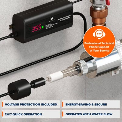 "Advanced 55W UV Water Purification System: Experience Crystal-Clear, Safe Water Flowing at 12 GPM - Smart Sensor Switch & Extra Lamp Included!" - 이미지 6