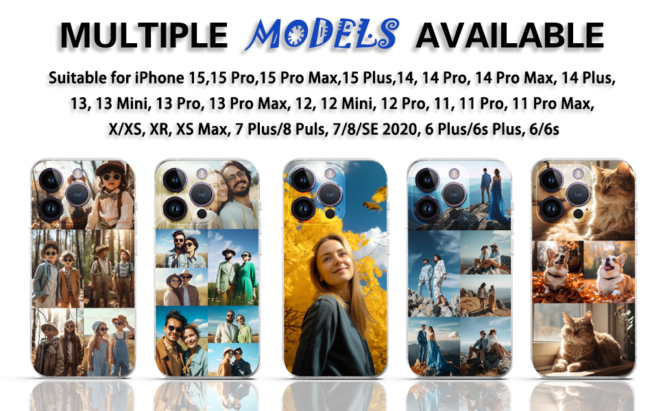 Personalized Photo Phone Case, with iPhone 16 15 14 13 12 11 Pro Max Plus Mini XR XS X, Custom Picture Design Your Own Collage Phone Cover for Family Friends Couple Gift Compatible (1 Photo) 9 Personalized Photo Phone Case, with iPhone 16 15 14 13 12 11 Pro Max Plus Mini XR XS X, Custom Picture Design Your Own Collage Phone Cover for Family Friends Couple Gift Compatible (1 Photo)-