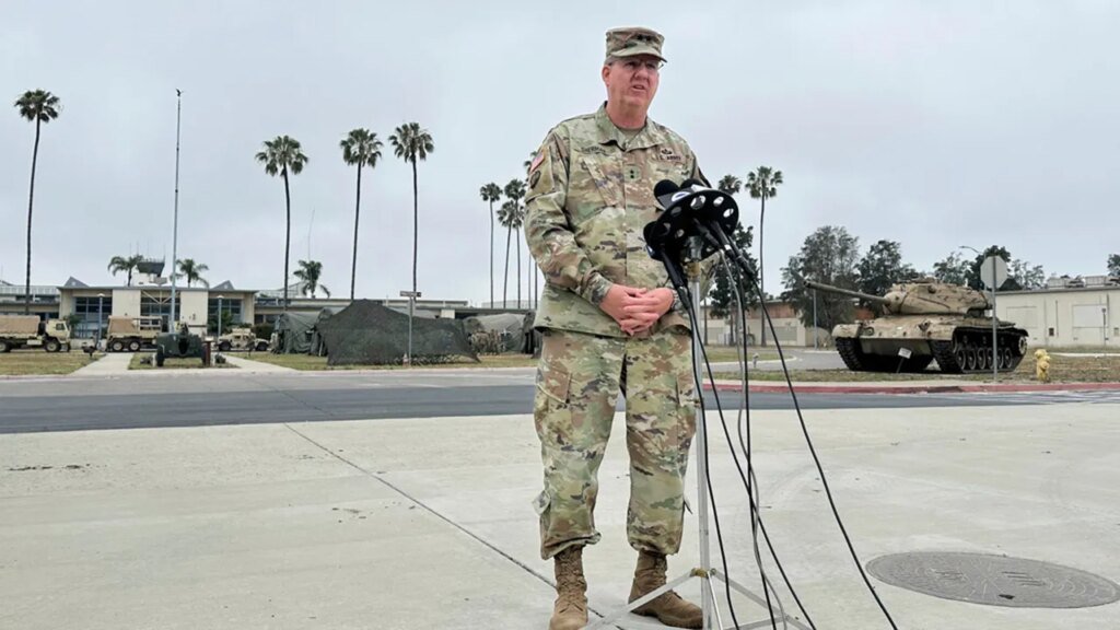 “U.S. Marines Make History by Detaining First Civilian Protester Amid Nationwide Demonstrations in LA”