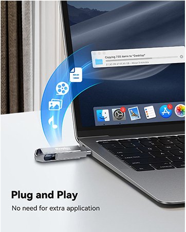 SD Card Reader for iPhone iPad, Dual Connector (Lightening&USB-C) Micro SD Memory Card Reader, 2 in 1 SD and TF Card Adapter Portable Trail Camera Viewer, No Driver Needed, Plug and Play 9 SD Card Reader for iPhone iPad, Dual Connector (Lightening&USB-C) Micro SD Memory Card Reader, 2 in 1 SD and TF Card Adapter Portable Trail Camera Viewer, No Driver Needed, Plug and Play-