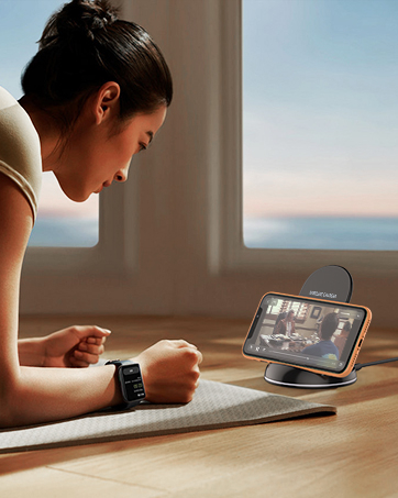 "Yootech Dual Wireless Charger: 10W Power Hub for iPhone 16 Series & Galaxy S22 – No Adapter Needed!" 11 Image 5