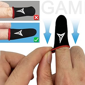 "Ultimate Gaming Comfort: Nuozme 6-Pack Touchscreen Finger Sleeves for Precision Play" 14 "Ultimate Gaming Comfort: Nuozme 6-Pack Touchscreen Finger Sleeves for Precision Play"-