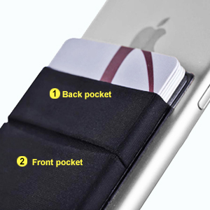 Hoblaze Stretchy Wallet Pocket: Versatile Adhesive Card Holder for Your Smartphone - 3-Pack Black 11 Hoblaze Stretchy Wallet Pocket: Versatile Adhesive Card Holder for Your Smartphone - 3-Pack Black-