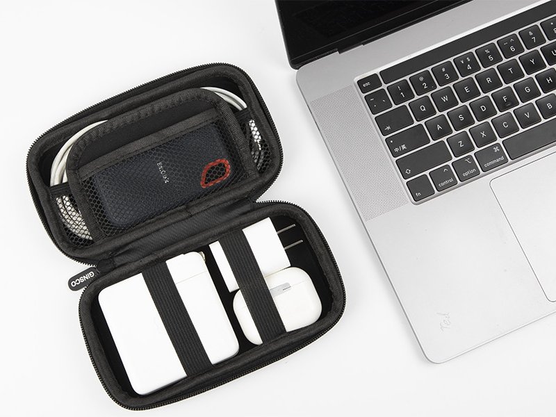 Ginsco Hard Shell Protection Case Electronic Accessories Organizer Pouch for MacBook Air/pro Adapter Chargers Cables Power Bank, for Sandisk Portable SSD Flash Disk SD Card (Black) 10 Ginsco Hard Shell Protection Case Electronic Accessories Organizer Pouch for MacBook Air/pro Adapter Chargers Cables Power Bank, for Sandisk Portable SSD Flash Disk SD Card (Black)-