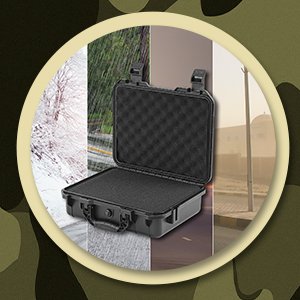 14.3 x 11.4 x 4.5 Inch Waterproof Hard Case with DIY Customizable Foam Insert Portable Protective Case with Knife for Camera Drones Equipments Tools Test Instruments (Tan) 11 14.3 x 11.4 x 4.5 Inch Waterproof Hard Case with DIY Customizable Foam Insert Portable Protective Case with Knife for Camera Drones Equipments Tools Test Instruments (Tan)-