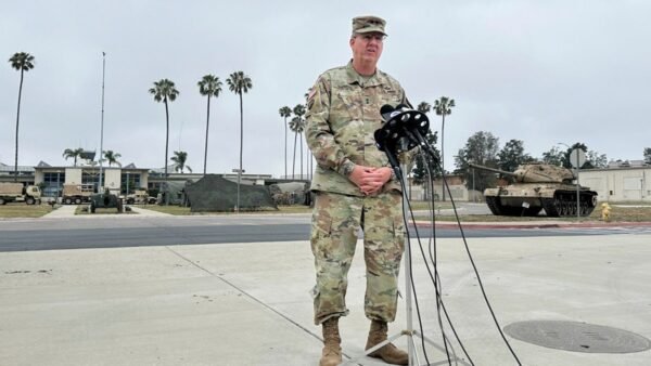 "U.S. Marines Make History by Detaining First Civilian Protester Amid Nationwide Demonstrations in LA" 4 Immigration Raids Los Angeles National Guard Sherman