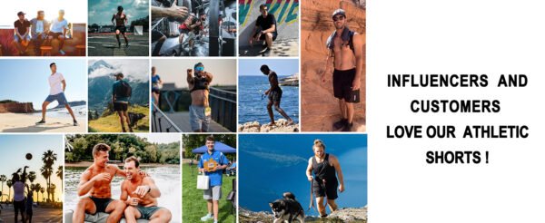 Men's Athletic Shorts Quick Dry Workout Shorts