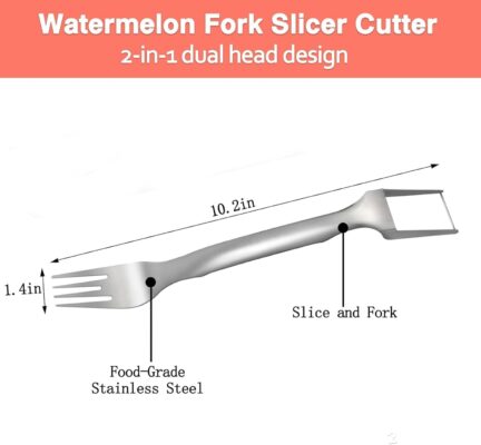 2-in-1 Stainless Steel Watermelon Slicer & Fork: Ultimate Summer Fruit Tool 10 2-in-1 Stainless Steel Watermelon Slicer & Fork: Ultimate Summer Fruit Tool