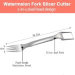 2-in-1 Stainless Steel Watermelon Slicer & Fork: Ultimate Summer Fruit Tool