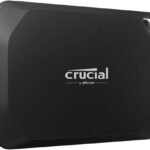 Crucial X10 Pro 2TB Portable SSD, Up to 2100MB/s Read, 2000MB/s Write, USB 3.2 USB-C, External Solid State Drive, Durable Storage for PC & Mac, for Professional Creators, Black - CT2000X10PROSSD902