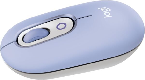 Logitech POP Mouse: The Versatile Silent Companion for Your Devices in Lilac. 1 Logitech POP Mouse: The Versatile Silent Companion for Your Devices in Lilac.