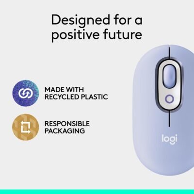 Logitech POP Mouse: The Versatile Silent Companion for Your Devices in Lilac. 13 Logitech POP Mouse: The Versatile Silent Companion for Your Devices in Lilac.