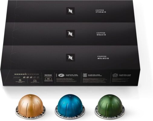 Nespresso Vertuo Variety Pack: 30 Medium to Dark Roast Coffee Pods for Full-Bodied Brews 6 Nespresso Vertuo Variety Pack: 30 Medium to Dark Roast Coffee Pods for Full-Bodied Brews