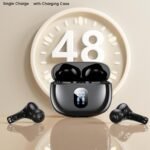 Wireless Earbuds, Bluetooth Ear Buds with Big Bass Stereo Sound, 48 Hours Playtime, Lightweight in-Ear Fit Earphones, IPX7, Hands-Free Calls with AI for iPhone, Android, Pad, Sports, Workout