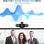 EMEET 1080P Webcam with Microphone, C960 Web Camera, 2 Mics Streaming Webcam, 90FOV Computer Camera, Plug and Play USB Web Cam for Online Calling/Conferencing, Zoom/Teams/Facetime/YouTube, Laptop/PC