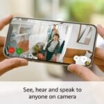 Ring Indoor Cam (newest model) Home or business security in 1080p HD video, White