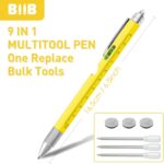 BIIB Gifts for Men 9 in 1 Multitool Pen, Birthday Gifts for Men, Mens Gifts for Dad Him Husband, Fathers Day Dad Gifts from Daughter Son, Personalized Gifts Ideas, Tools Cool Gadgets