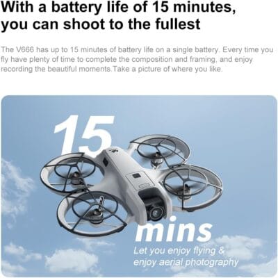 V666 Brushless Drone: Dual Camera UAV with LED Screen and Advanced Optical Positioning 10 V666 Brushless Drone: Dual Camera UAV with LED Screen and Advanced Optical Positioning