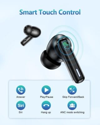 All-Day Wireless Audio: Touch-Controlled Noise Cancelling Earbuds with Deep Bass and IPX7 Waterproofing 11 All-Day Wireless Audio: Touch-Controlled Noise Cancelling Earbuds with Deep Bass and IPX7 Waterproofing