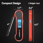 Rapid Read Meat Thermometer: Waterproof, Precision Display for Perfect Cooking