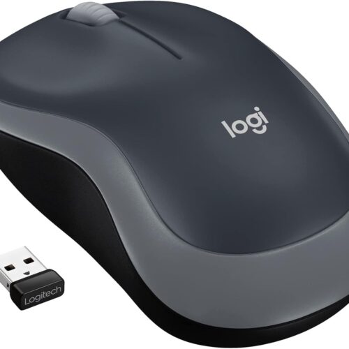 Logitech M185 Wireless Mouse, 2.4GHz with USB Mini Receiver, 12-Month Battery Life, 1000 DPI Optical Tracking, Ambidextrous PC/Mac/Laptop – Swift Grey Logitech M185 Wireless Mouse, 2.4GHz with USB Mini Receiver, 12-Month Battery Life, 1000 DPI Optical Tracking, Ambidextrous PC/Mac/Laptop – Swift Grey