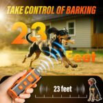 Humane Ultrasonic Dog Bark Control: 3X Effectiveness with 6 Training Modes & 23FT Range.