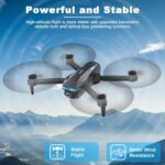 Drone with Camera for Adults, 1080P FPV Drones for Beginners with Upgrade Altitude Hold, Voice Control, Gestures Selfie, 90 Adjustable Lens, 3D Flips, 2 Batteries