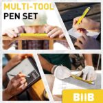 BIIB Gifts for Men 9 in 1 Multitool Pen, Birthday Gifts for Men, Mens Gifts for Dad Him Husband, Fathers Day Dad Gifts from Daughter Son, Personalized Gifts Ideas, Tools Cool Gadgets