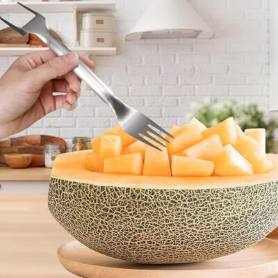 2-in-1 Stainless Steel Watermelon Slicer & Fork: Ultimate Summer Fruit Tool 14 2-in-1 Stainless Steel Watermelon Slicer & Fork: Ultimate Summer Fruit Tool