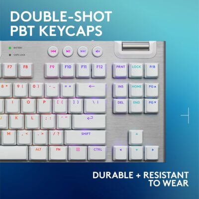 Logitech G915 TKL: Sleek Wireless Gaming Keyboard with Customizable RGB and Durable PBT Keycaps 14 Logitech G915 TKL: Sleek Wireless Gaming Keyboard with Customizable RGB and Durable PBT Keycaps